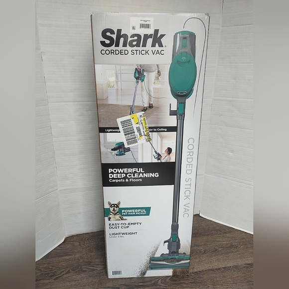 COPY - Shark® Corded Stick Vacuum, Green CS110EM BRAND NEW In Box Never Opened - Picture 1 of 12